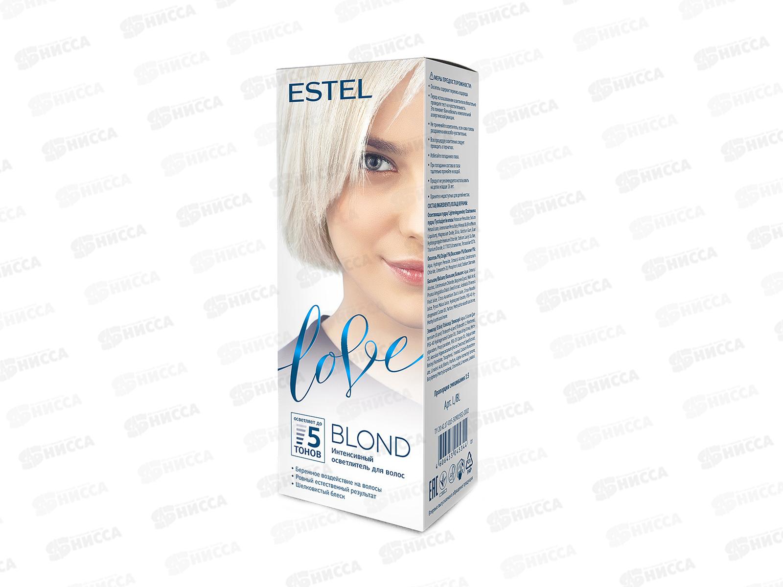 Эстель блонд фото. Осветлитель Estel Love blond 5. Эстель Love blond интенсивный осветлитель д/волос. Эстель лав блонд осветлитель. Эстель Лове краска для волос осветлитель до 5.