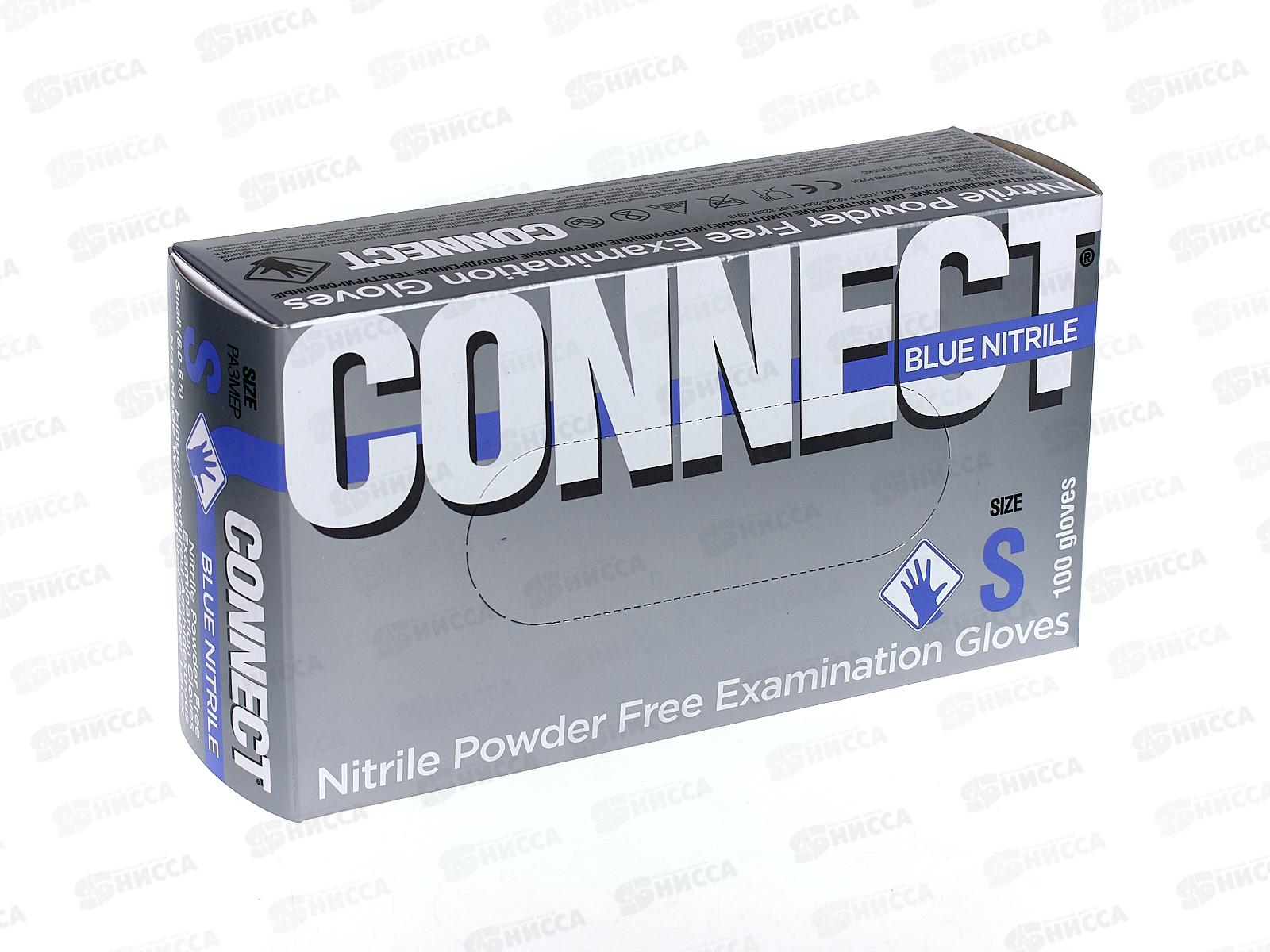 Connect blue. 1 Перчатки connect Nitrile смотр. Нестер. Нитрил. (Pulin)_100пар (7½ (m)). Перчатки connect Blue. Connect нитрил. Connect Blue Nitrile.