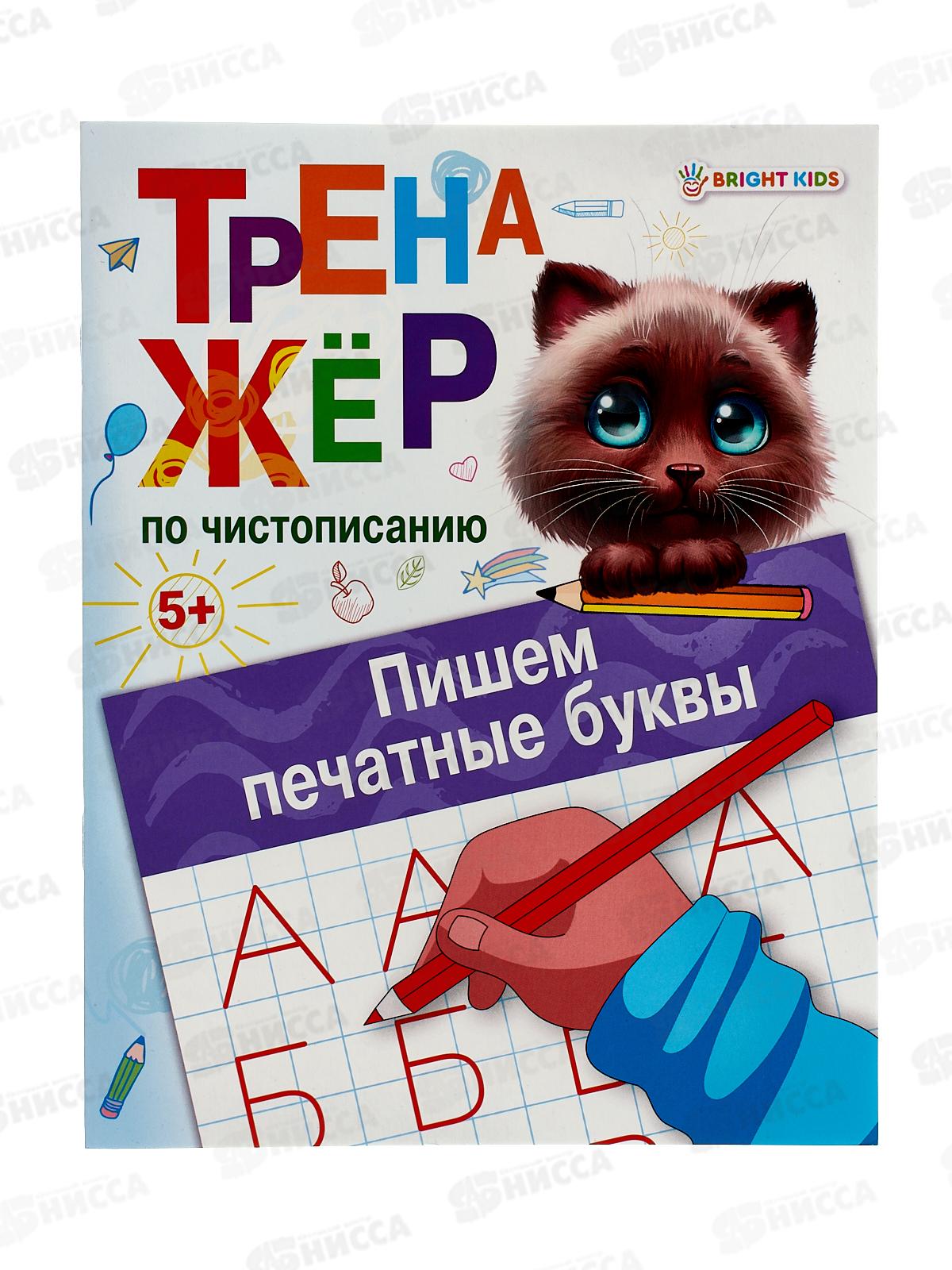 Нисса каталог - Тренажер по чистописанию ПП Пишем печатные буквы А5, 8л,  ПР-0127