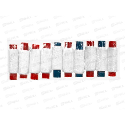 Нитки 10шт (полиэстеровые белые) 100м *10 Нитки 10шт (полиэстеровые белые) 100м *10