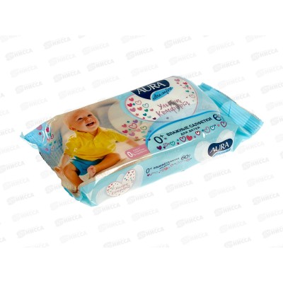 АУРА салфетки влажные детские 60шт Ultra Comfort *24 09749