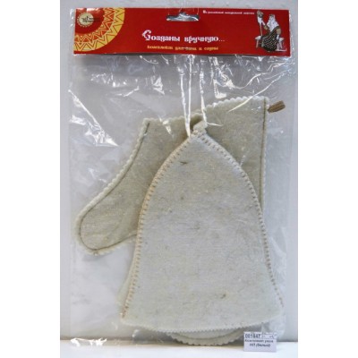 Комплект "Универсальный" 2 предмета  НП, полушерсть (белый) 20155