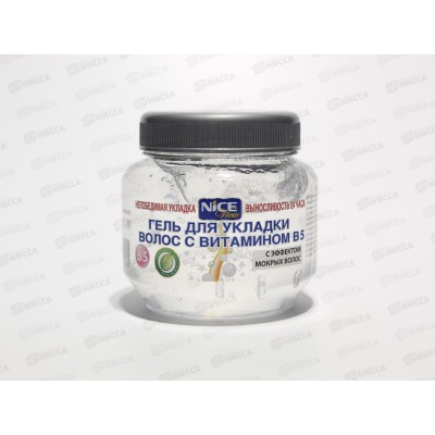 Гель для волос НАЙС мокрый эффект 250мл белый *6/36 Гель для волос НАЙС мокрый эффект 250мл белый *6/36