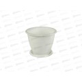 Горшок цветочный  Розалия 3,2л с поддоном  (белый) *30 М1523