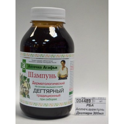 РБА Аптеч.шампунь Дегтярн 300мл *12 3587
