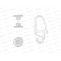 Комплект для шины Кантри бегунок прозрачный 20шт *100 Комплект для шины Кантри бегунок прозрачный 20шт *100