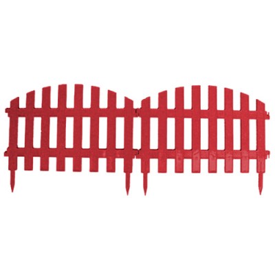 Заборчик Декоративный 3м красный МП *9 Заборчик Декоративный 3м красный МП *9