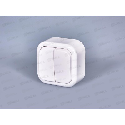 Выключатель открытой установки 2 клавиши А56-025 Валентина 162 *60 Выключатель открытой установки 2 клавиши А56-025 Валентина 162 *60