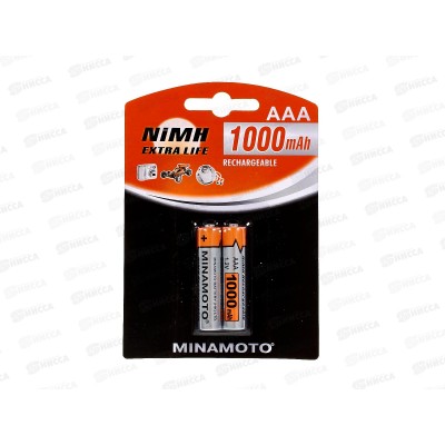 Батарейка Аккумулятор  Minamoto R3 AAA 1000mAh Ni-MH BP-2 *2/72