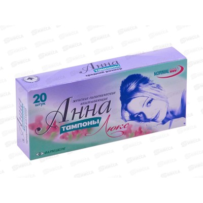 Тампоны "АННА" 103 (20шт) Люкс *30 Тампоны "АННА" 103 (20шт) Люкс *30