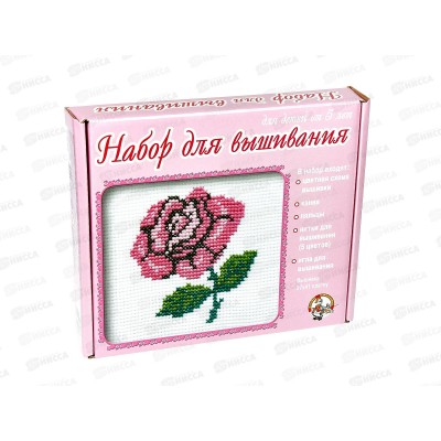 Набор для вышивания &quotРоза&quot (с пяльцами) 00317  *14