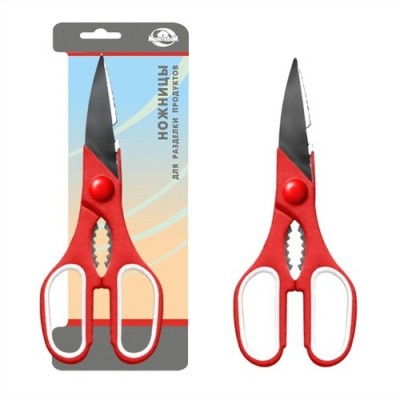 Ножницы кухонные (красные ручки) AN60-34 *120 Ножницы кухонные (красные ручки) AN60-34 *120