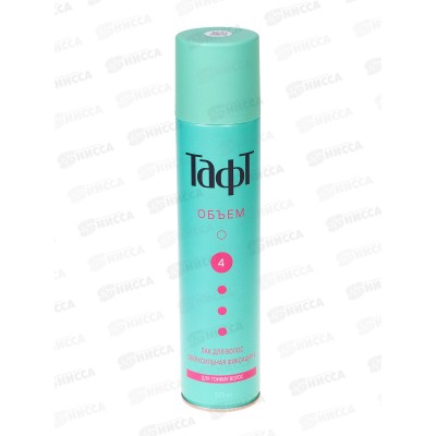 Тафт Лак для волос 225мл Воздушный Объем сверхсильная фиксация.*12