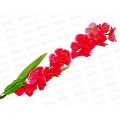 Цветы искусственные веточка сакуры 70см красная 701721