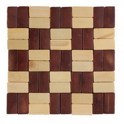 Подставка под горячее бамбук &quotКлетка&quot 14*14см GD007-1 888-010   г