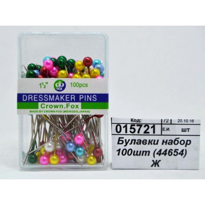 Булавка английская набор 100шт (44654)   Ж