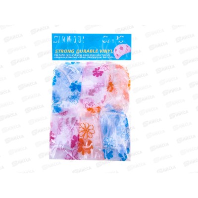 Шапочка для душа 6шт полимер (001133) Ж Шапочка для душа 6шт полимер (001133) Ж