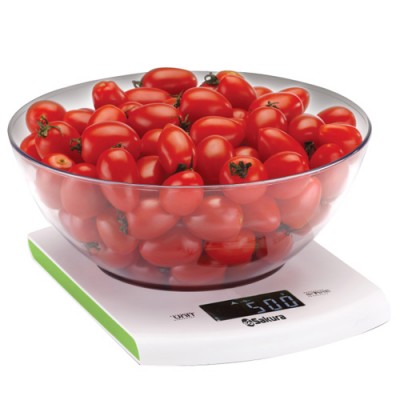 Весы кухонные SA-6068G 7кг бело/зеленые Весы кухонные SA-6068G 7кг бело/зеленые
