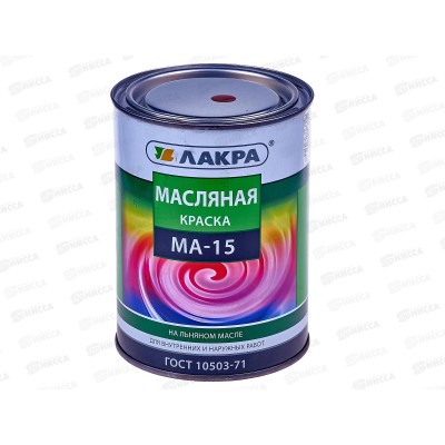 Краска Лакра МА-15 сурик 0,9кг *10 1124 Л Краска Лакра МА-15 сурик 0,9кг *10 1124 Л