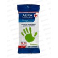 АУРА салфетки влажные антибактериальные  Derma Protect Ромашка 20шт *48 29545