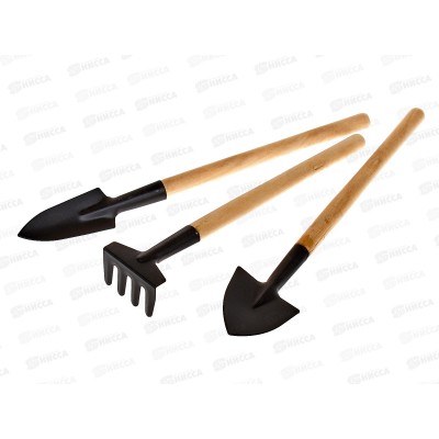Набор садовый 3 предмета (023761) лопатки, грабли Ж Набор садовый 3 предмета (023761) лопатки, грабли Ж