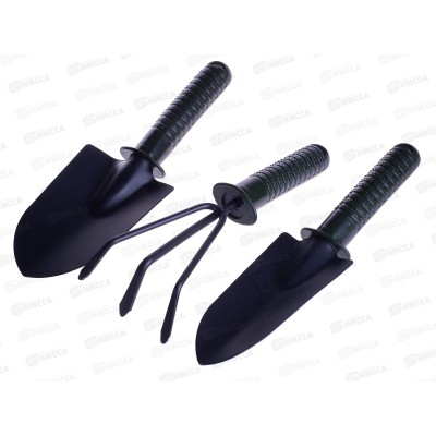 Набор садовый 3 предмета (023756) лопатка, рыхлитель, вилка Ж Набор садовый 3 предмета (023756) лопатка, рыхлитель, вилка Ж