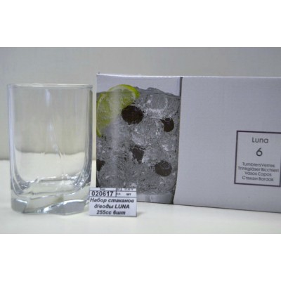 Набор стаканов д/воды LUNA 255cc 6шт 42378 *8 Набор стаканов д/воды LUNA 255cc 6шт 42378 *8