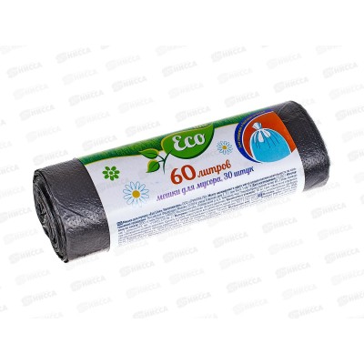 ECO LINE мешки для мусора 60л 30шт 6микрон *30