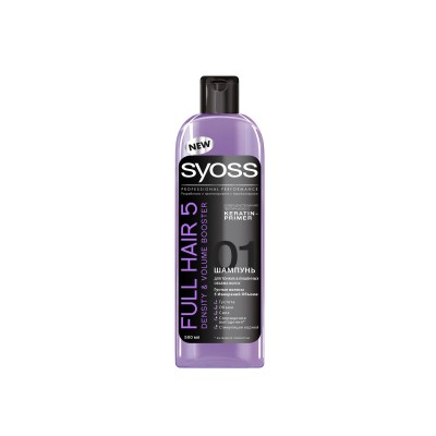 Syoss Full Hair 5 шампунь для тонких лишенных объема волос 500/450мл *12