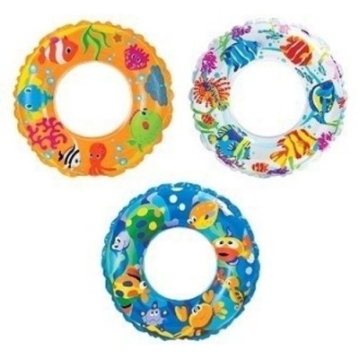 Круг надувной 59242 (61см) Рифы прозрачный в асс 6-10лет INTEX Круг надувной 59242 (61см) Рифы прозрачный в асс 6-10лет INTEX