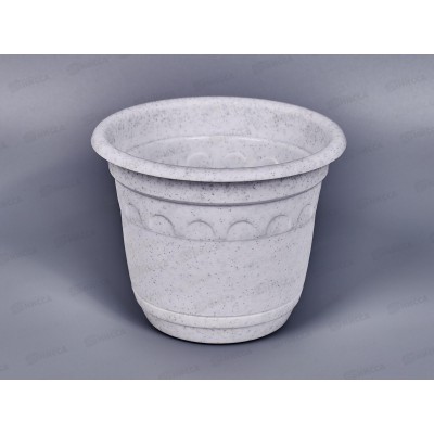 Горшок Колывань-0,45л мрамор 11см с поддоном С91М*45 Горшок Колывань-0,45л мрамор 11см с поддоном С91М*45