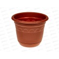 Горшок Колывань-0,45л терракотовый  11см с поддоном  С91 Т АВ*45
