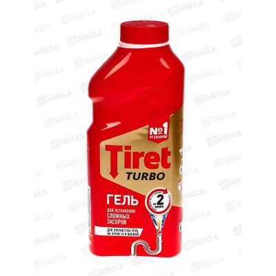 ТИРЕТ гель Turbo для очистки труб(красный) 500 *12 ТИРЕТ гель Turbo для очистки труб(красный) 500 *12