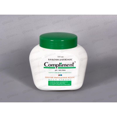 КОМПЛИМЕНТ Бальзам для волос Mega-Strong 500мл против выпадения *12 КОМПЛИМЕНТ Бальзам для волос Mega-Strong 500мл против выпадения *12