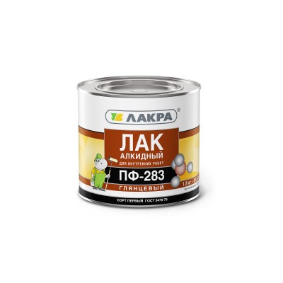 ЛАК ПФ-283 алкидный 1,8кг Лакра Л*3 ЛАК ПФ-283 алкидный 1,8кг Лакра Л*3