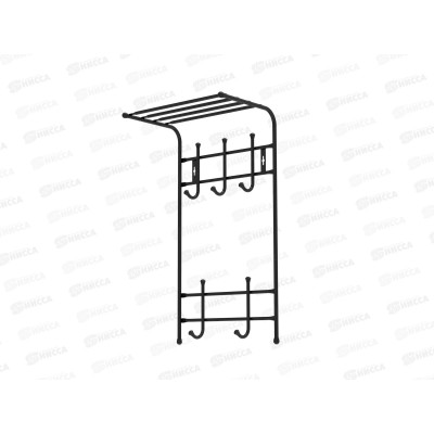 Вешалка настенная с полкой-5 крючков ВПТ5