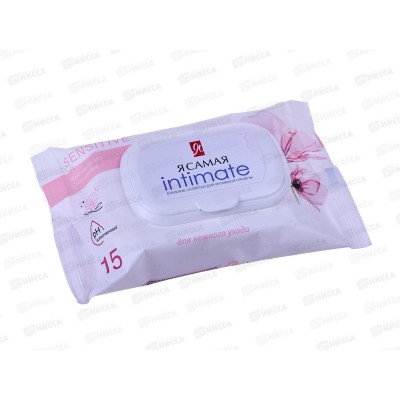 Я САМАЯ влажные салфетки интимные Ромашка 15шт *36 44530