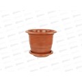 Горшок цветочный &quotВиола&quot 10л с поддоном (коричневый) *10 М1537