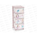 Комод 4-х секционный детский (для девочек)  М1240 *1 Комод 4-х секционный детский (для девочек)  М1240 *1