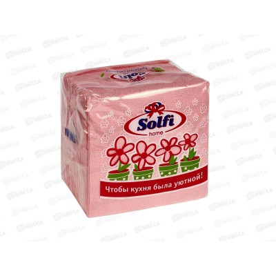 Салфетки СОЛФИ 80л цветные *56 Салфетки СОЛФИ 80л цветные *56