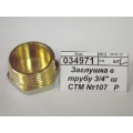 Заглушка в трубу 3/4" штуцер СТМ *10/250