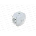 Тройник ЭРА SP-3e-USB 3гнезда (220В)+2гнезда USB(5В) 1000mA, с заземлением, белый *6 Тройник ЭРА SP-3e-USB 3гнезда (220В)+2гнезда USB(5В) 1000mA, с заземлением, белый *6