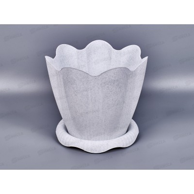 Горшок Эдельвейс-3,0л 20см Мраморный С192М*25 Горшок Эдельвейс-3,0л 20см Мраморный С192М*25