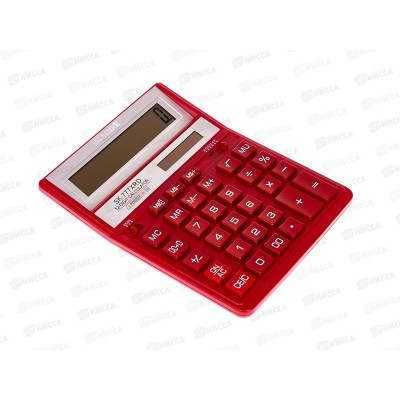 Калькулятор SKAINER SK-777XRD 12 разрядный, красный, бухгалтерский, настольный Калькулятор SKAINER SK-777XRD 12 разрядный, красный, бухгалтерский, настольный