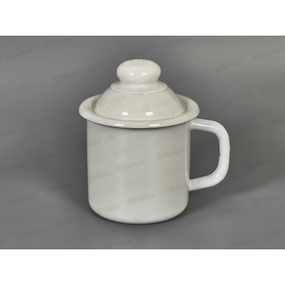 Кружка 1,0л эмалированная с крышкой. 01-0207 *12 Кружка 1,0л эмалированная с крышкой. 01-0207 *12