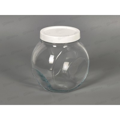 Банка для сыпучих продуктов 1,7л BELLA белая крышка 43894W *6 Банка для сыпучих продуктов 1,7л BELLA белая крышка 43894W *6