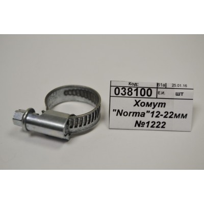 Хомут "Norma"12-22мм №1222 *100 Хомут "Norma"12-22мм №1222 *100
