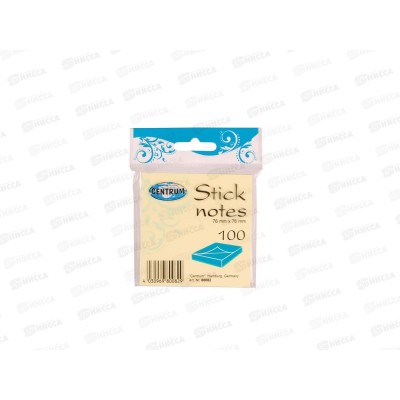 Блок липкий CENTRUM 75*75мм 100л., 80082 *25