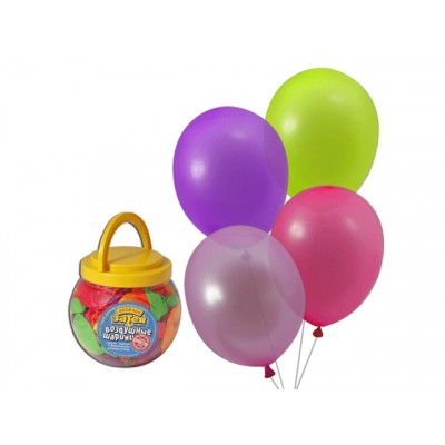 Шары 10" Неоновые, ассорти, 200шт, в банке 1110-0000 *10