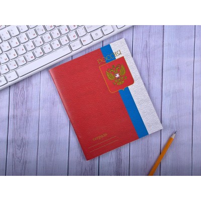 Тетрадь 48 листов  клетка  ПЛН Россия, офс., 21с18  *40